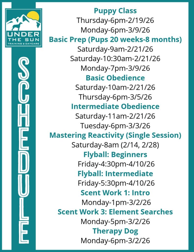 Training Schedule feb march